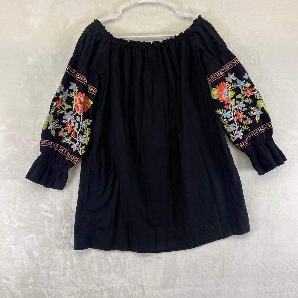 Free People Women's Fleur Du Jour Mini Embroidered Dress 100% Cotton Sz S - Picture 3 of 10